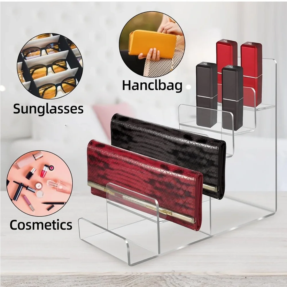 3 piece Clear Acrylic Display Stand For display and organizer